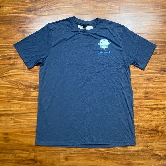 District Other - NWT New Men's District Blue Owl Data World Crew Graphic T-Shirt Size XL Casual